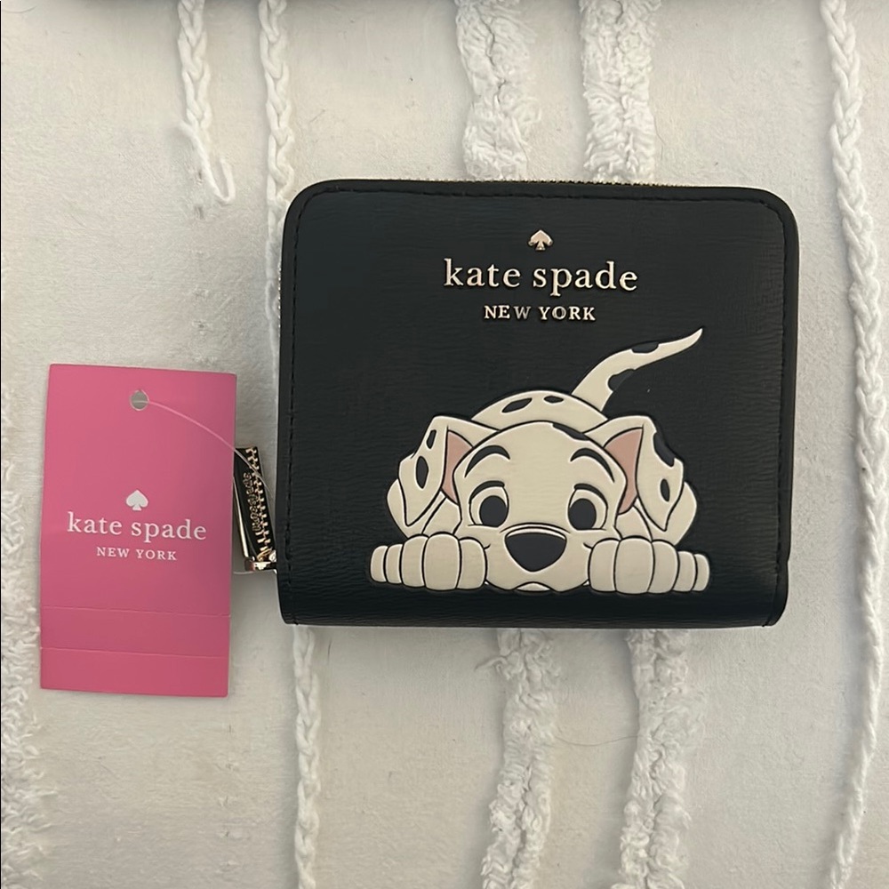 Disney X Kate Spade New York Small Zip Around 101 Dalmatians Wallet NWT